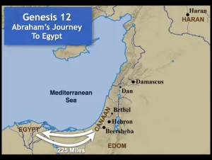 Click to enlarge image. Genesis 12 - Abrahams Journey To Egypt