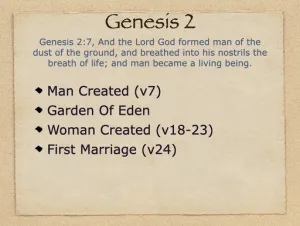 Click to enlarge image. Genesis 2 Outline