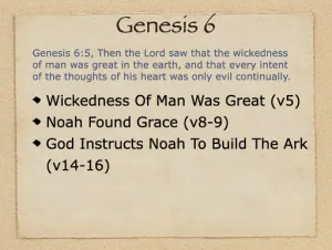 Click to enlarge image. Genesis 6 Outline