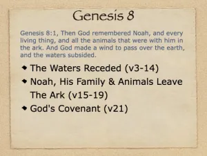 Click to enlarge image. Genesis 8 Outline