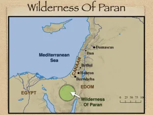 Click to enlarge image. Genesis 21 - Wilderness Of Paran