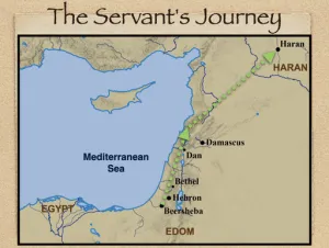 Click to enlarge image. Genesis 24 - The Servants Journey