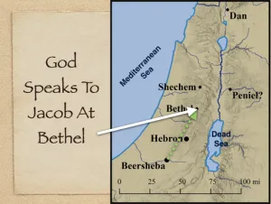 Click to enlarge image. Genesis 28 - God Speaks To Jacob At Bethel