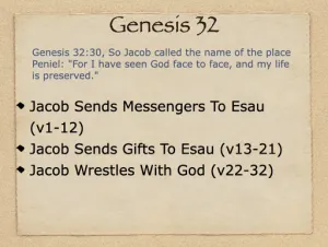 Genesis 32 Outline