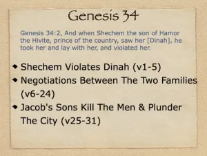 Genesis 34 Outline