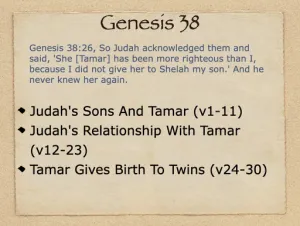 Genesis 38 Outline