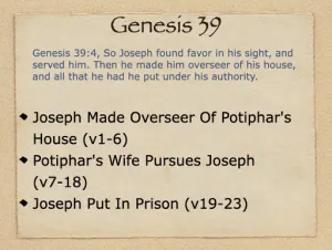 Click to enlarge image. Genesis 39 Outline