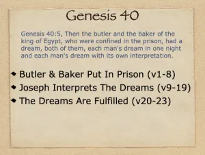 Genesis 40 Outline