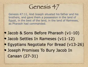 Genesis 47 Outline