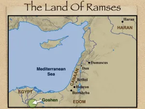 Click to enlarge image. Genesis 47 - The Land Of Ramses
