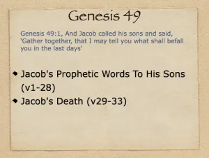 Genesis 49 Outline