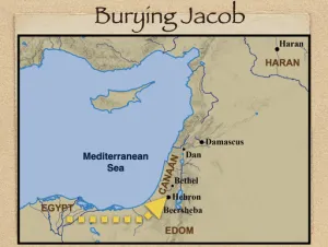 Click to enlarge image. Genesis 50 - Burying Jacob
