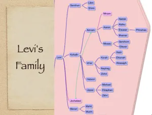 Click to enlarge image. Exodus 6 Genealogy Levis Family