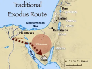 Exodus 14 - Traditional Exodus Route