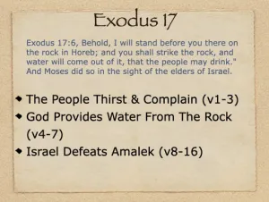 Exodus 17 Outline