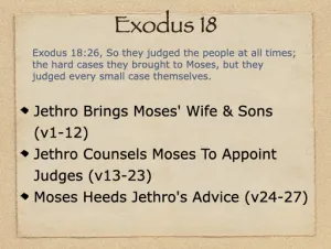 Click to enlarge image. Exodus 18 Outline