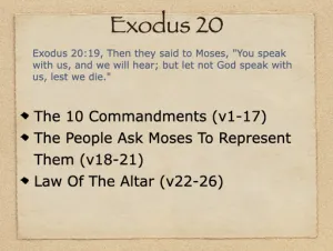 Exodus 20 Outline