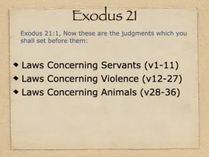 Click to enlarge image. Exodus 21 Outline