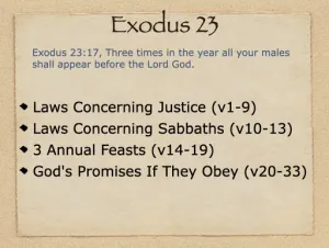 Click to enlarge image. Exodus 23 Outline