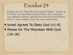 Click to enlarge image. Exodus 24 Outline