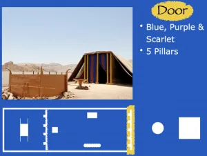 Click to enlarge image. Exodus 26 - Tabernacle Door