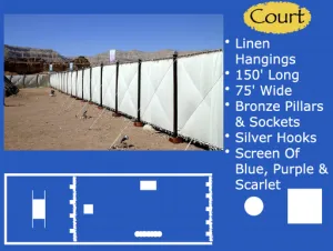 Click to enlarge image. Exodus 27 - Tabernacle Court