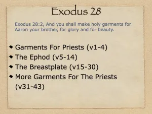 Click to enlarge image. Exodus 28 Outline