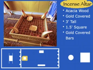 Click to enlarge image. Exodus 30 - Incense Altar