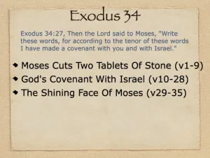 Click to enlarge image. Exodus 34 Outline