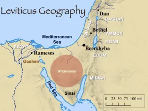 Click to enlarge image. Leviticus: Leviticus Geography