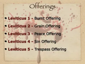 Click to enlarge image. Leviticus 1-5 - Offerings