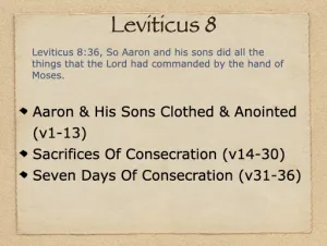 Click to enlarge image. Leviticus 8 Outline
