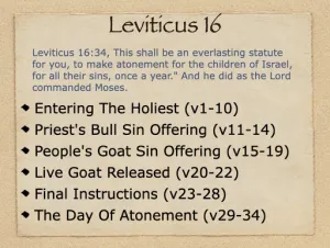 Leviticus 16 Outline