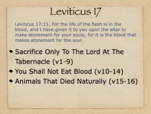 Click to enlarge image. Leviticus 17 Outline