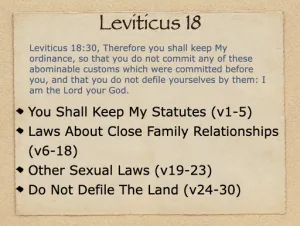Click to enlarge image. Leviticus 18 Outline