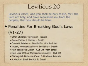 Click to enlarge image. Leviticus 20 Outline