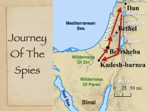 Click to enlarge image. Numbers 13 - Journey Of The Spies