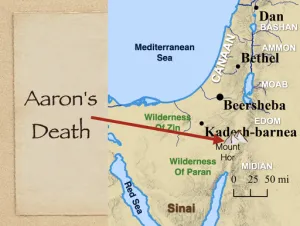 Click to enlarge image. Numbers 20 - Aarons Death