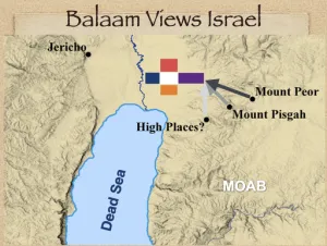 Click to enlarge image. Numbers 23 - Balaam Views Israel