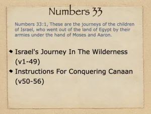 Numbers 33 Outline
