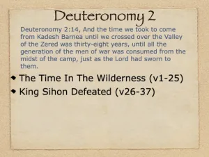 Click to enlarge image. Deuteronomy 2 Outline