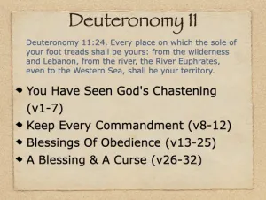 Click to enlarge image. Deuteronomy 11 Outline
