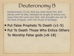 Click to enlarge image. Deuteronomy 13 Outline