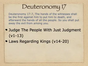 Click to enlarge image. Deuteronomy 17 Outline