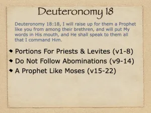 Click to enlarge image. Deuteronomy 18 Outline