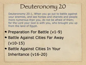 Click to enlarge image. Deuteronomy 20 Outline
