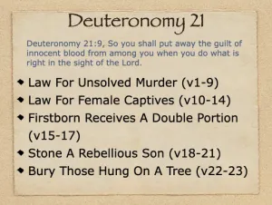 Deuteronomy 21 Outline