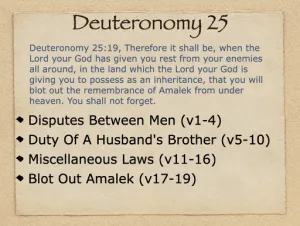 Click to enlarge image. Deuteronomy 25 Outline