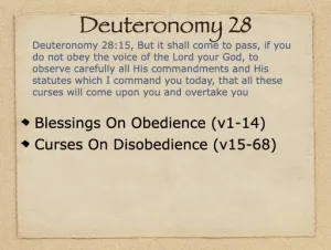 Click to enlarge image. Deuteronomy 28 Outline