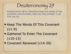 Click to enlarge image. Deuteronomy 29 Outline
